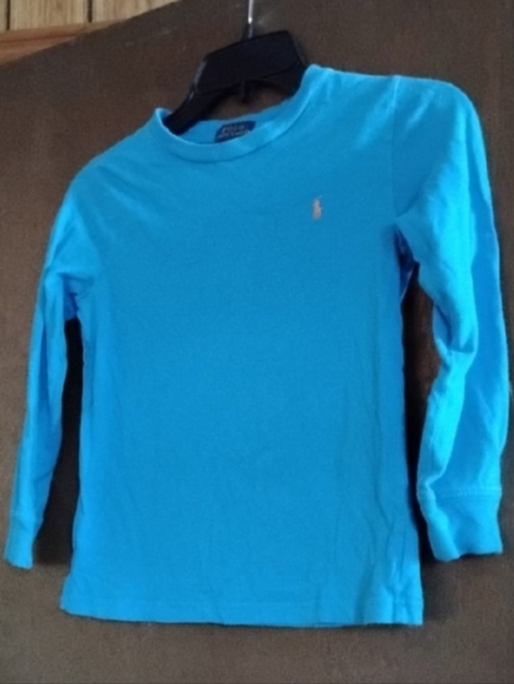 Ralph Lauren Bright Blue Long-Sleeve Kids Tee